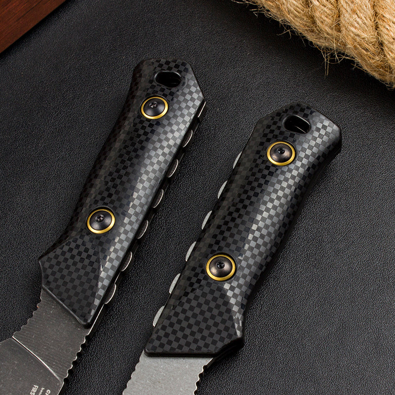 Нож Benchmade 15600 с фиксированным лезвием, уличный тактический нож для охоты, рыбалки и выживания, черная полосатая ручка