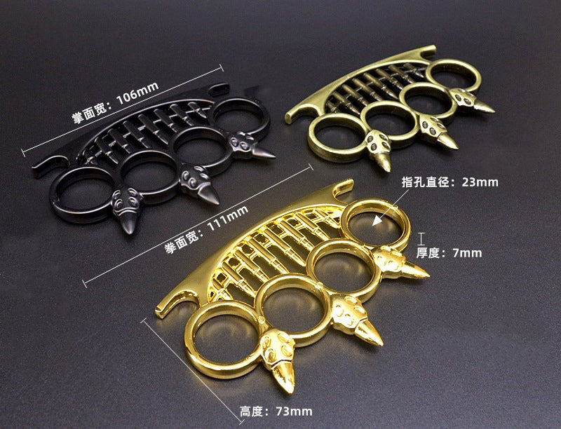 Bullet- Brass Knuckle Duster Defense Window Breaker Fitness Training Boxing Combat Protective Gear EDC Tool