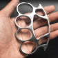 Big Finger Hole-Brass Knuckle Duster Defense Window Breaker Fitness Training Boxing Combat Protective Gear EDC Tool