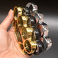 Big Finger Hole-Brass Knuckle Duster Defense Window Breaker Fitness Training Boxing Combat Protective Gear EDC Tool