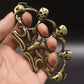 Sheep Ghost Head-Brass Knuckle Duster Defense Window Breaker Fitness Training Boxing Combat Protective Gear