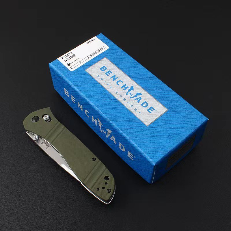 D2 Blade Benchmade 710 Tactical Folding Knife G10 Handle Outdoor Wilderness Hunting Pocket Knives EDC Tool