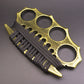 Caller-Brass Knuckle Duster Defense Window Breaker Fitness Training Boxing Combat Protective Gear EDC Tool