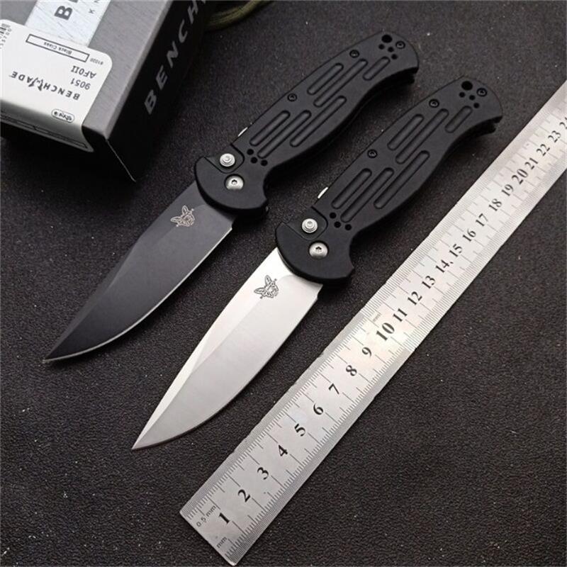 Camping Benchmade 9051 Folding Knife Aluminum Handle 154CM Steel Outdoor Wilderness Survival Safety Pocket Knives EDC Tool