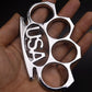 USA-Brass Knuckle Duster Defense Window Breaker Fitness Training Boxing Combat Protective Gear EDC Tool