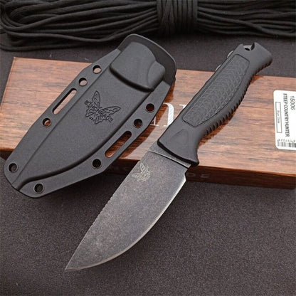 High Quality Tactical Fixed Blade Knife Outdoor Benchmade 15006 Anti Slip Handle Camping Safety Defense Straight Knives