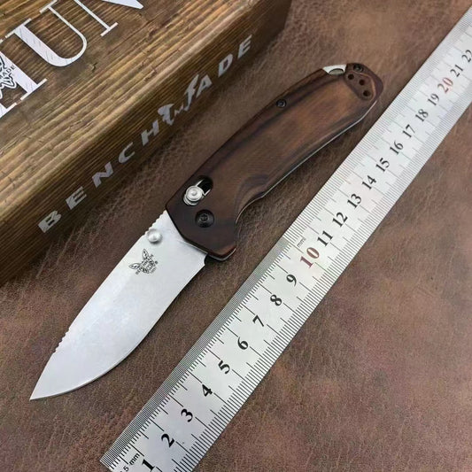 Открытый Benchmade 15031 Складной нож с деревянной ручкой 8c13mov Лезвие Кемпинг Выживание Тактический самооборона EDC Карманный инструмент