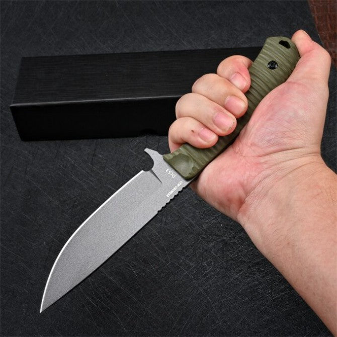 Benchmade 539 Fixed Blade Knife Green G10 Handle Outdoor Hunting Survival Combat Knives