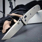 Titanium Handle Benchmade 537 Tactical Folding Knife Outdoor Camping Hunting Survival Safety Defense Pocket Knives EDC Tool