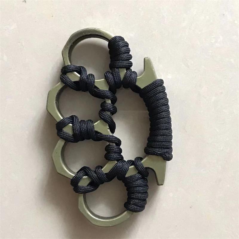 Paracord - Brass Knuckle Duster Defense Window Breaker Fitness Training Boxing Combat Protective Gear