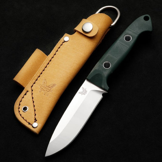 Benchmade 162 Fixed Blade Knife Green G10 Handle Outdoor Camping Survival Wilderness Hunting Tactical Knives