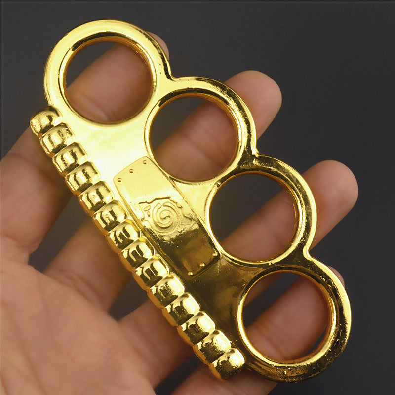 Snail-Brass Knuckle Duster Defense Window Breaker Fitness Training Boxing Combat Protective Gear EDC Tool