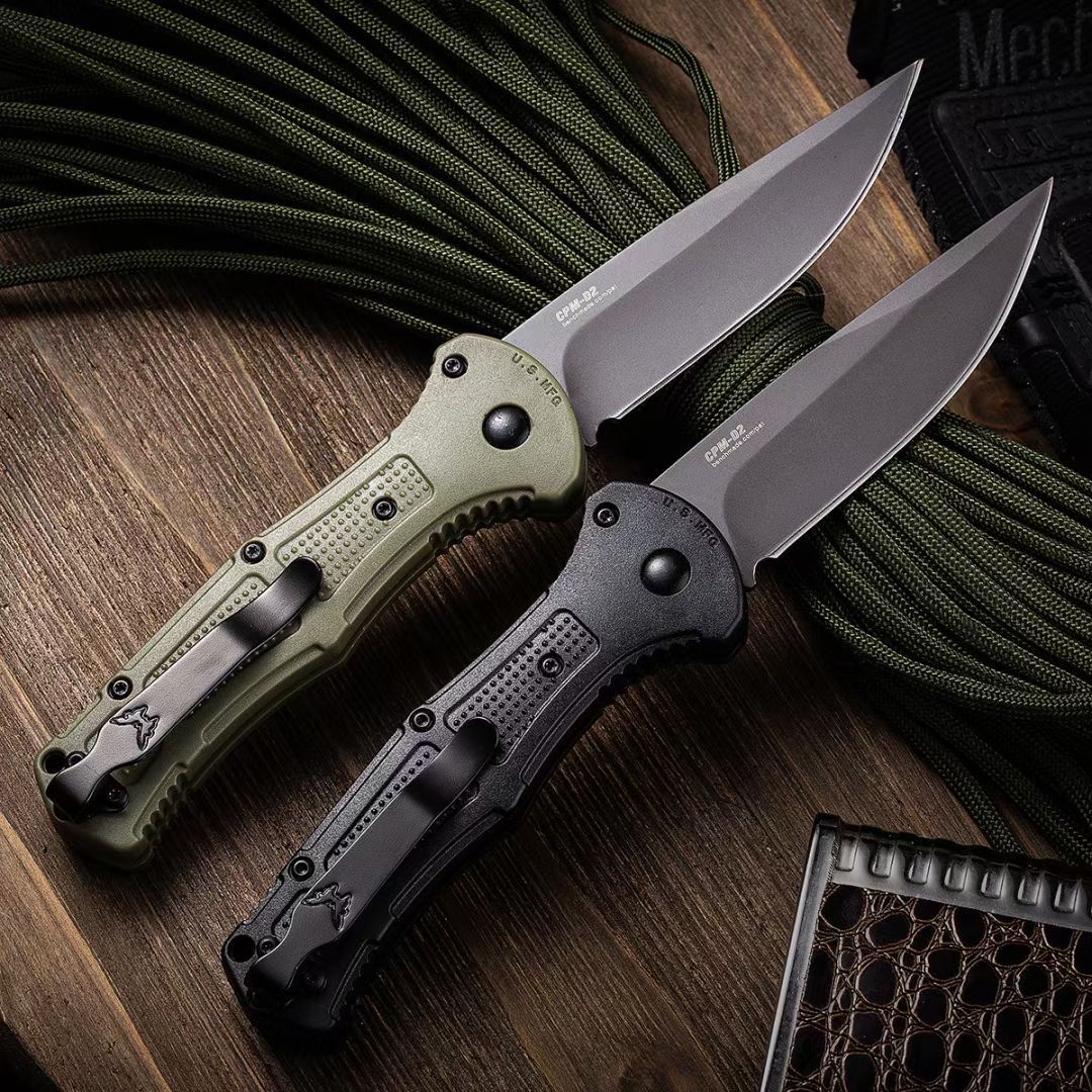 Outdoor Benchmade 9070 Folding Knife D2 Blade Nylon Fiber Handle Camping  Fishing Saber Tactical Pocket Knives