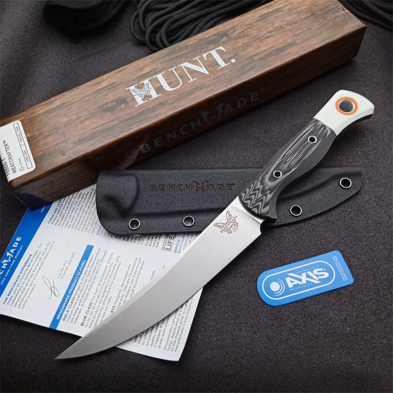 Benchmade 15500 Fixed Blade Knife 6.08" S45VN Blade G10 Handle Outdoor Camping Hunting Survival Tactical Knives