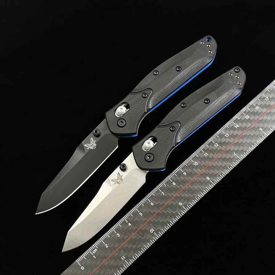 Outdoor Folding Knife Benchmade 945 Dual Color G10 Handle Camping Tactical Lifesaving Safety Pocket Knives EDC Tool