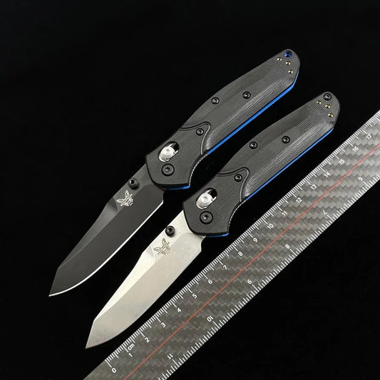 Уличный складной нож Benchmade 945, двухцветный G10, ручка для кемпинга, тактические спасательные карманные ножи, инструмент EDC