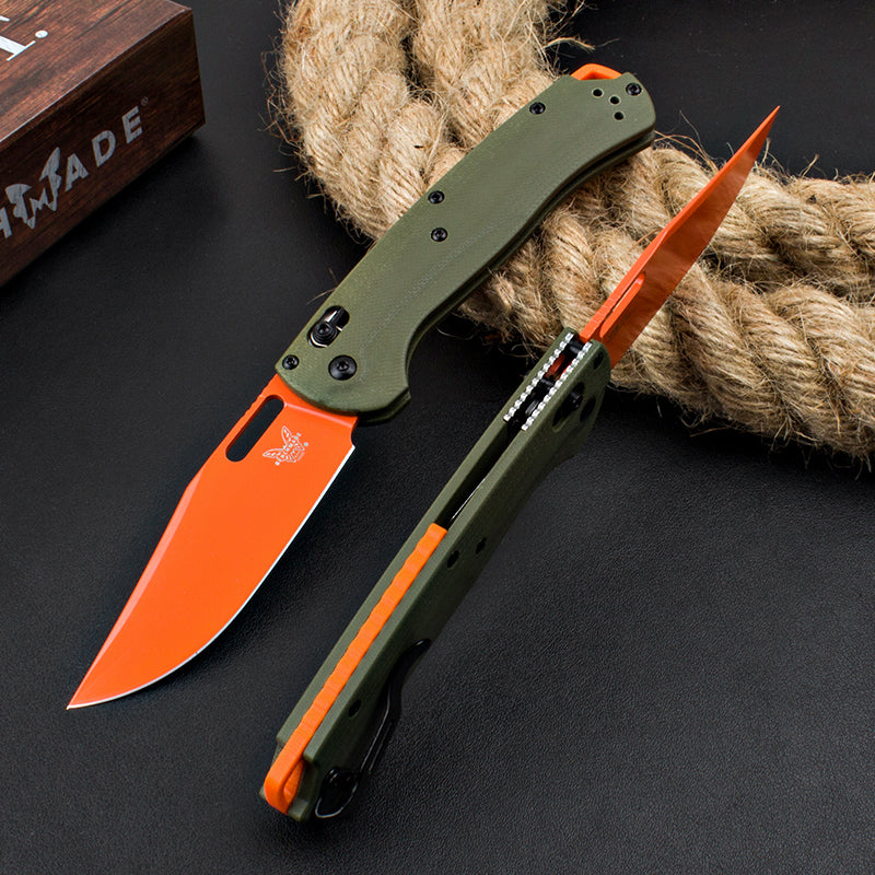 G10 Handle Benchmade 15535 Tactical Folding Knife CPM154 Blade Outdoor Camping Survival Knives