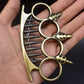 Bullet- Brass Knuckle Duster Defense Window Breaker Fitness Training Boxing Combat Protective Gear EDC Tool