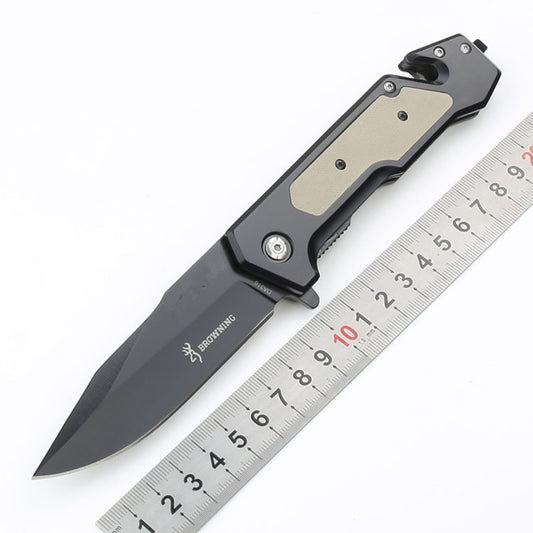 Browning Multi-functional Tactical Folding Knife Portable Self-defense Knives Outdoor Wild Survival Safety Pocket EDC Tool