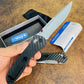 Ручка из углеродного волокна Складной нож Benchmde 710 G10 Ручка Открытый охотничий оборонный карманный нож