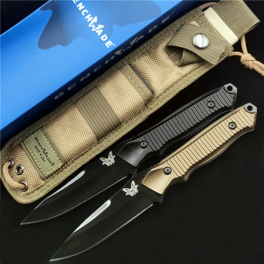 Открытый Benchmade 140BK Нож с фиксированным лезвием Открытый Кемпинг Охота Тактика самообороны Прямые ножи