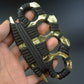 Evil Spirit-Thickened Brass Knuckle Duster Defense Window Breaker Fitness Training Boxing Combat Protective Gear EDC Tool
