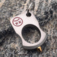 Detachable Crying Face-Brass Knuckle Duster Defense Window Breaker Fitness Training Boxing Combat Protective Gear EDC Tool
