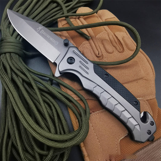 Browning Folding Knife Multi-functional Survival Self-Defense EDC Tools Outdoor Camping Hunting Survival Pocket Knives