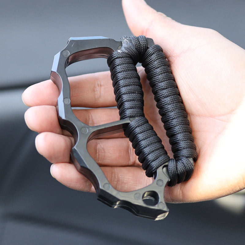 Special Carbon Fiber Knuckle Duster Defense Window Breaker Fitness Training Boxing Combat Protective Gear EDC Tool
