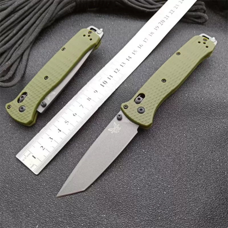 Camping Tactical Benchmade 537 Folding Knife Glass Fiber Handle Outdoor Security Self-defense Pocket Knives EDC Tool