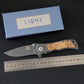 Liome 339 Damascus Tactical Pocket Folding Knife Outdoor Camping Military Knives Security Defense Pocket EDC Tool