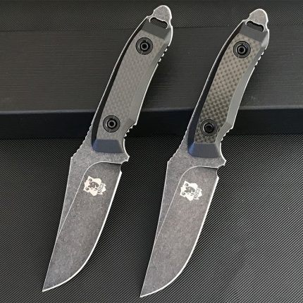 Liome Outdoor Straight Knife High Quality G10+ Carbon Fiber Handle Wilderness Survival Safety Tactical Military Knives