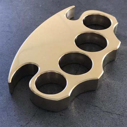 Finely Polished Brass Knuckle Duster Self-defense EDC Tool
