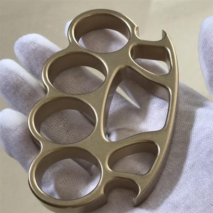 Mate X2 Savage -Stonewashed Brass Knuckle Dusters Bottle Opener EDC Tools